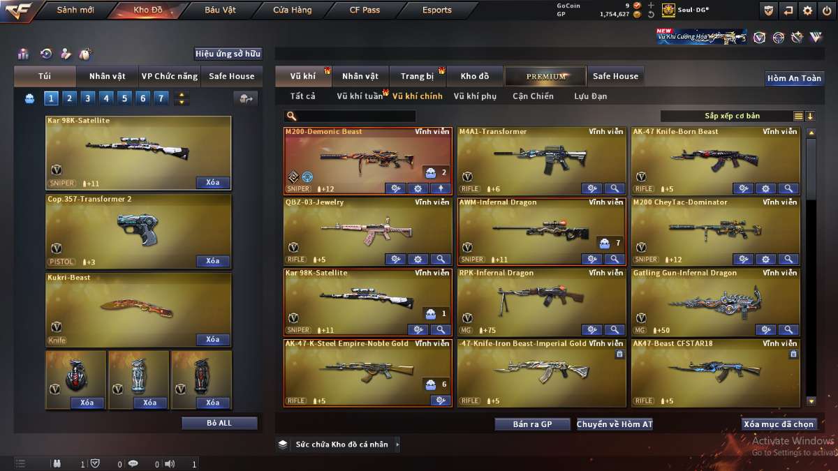 shop acc cf uy tin gia re